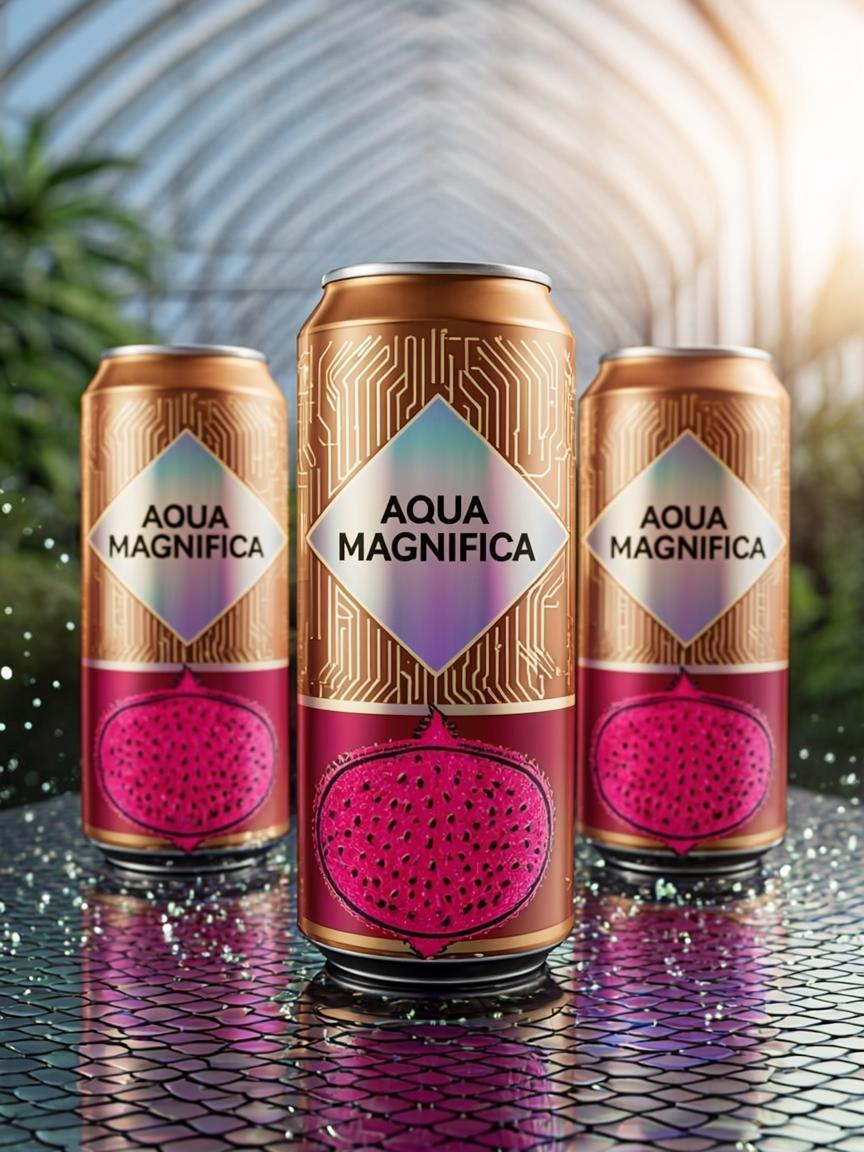 Dragonfruit palette metallisee 355 ml