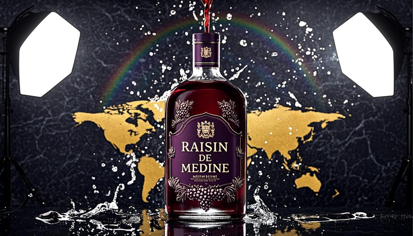 Hero versement sur carte du monde raisin
