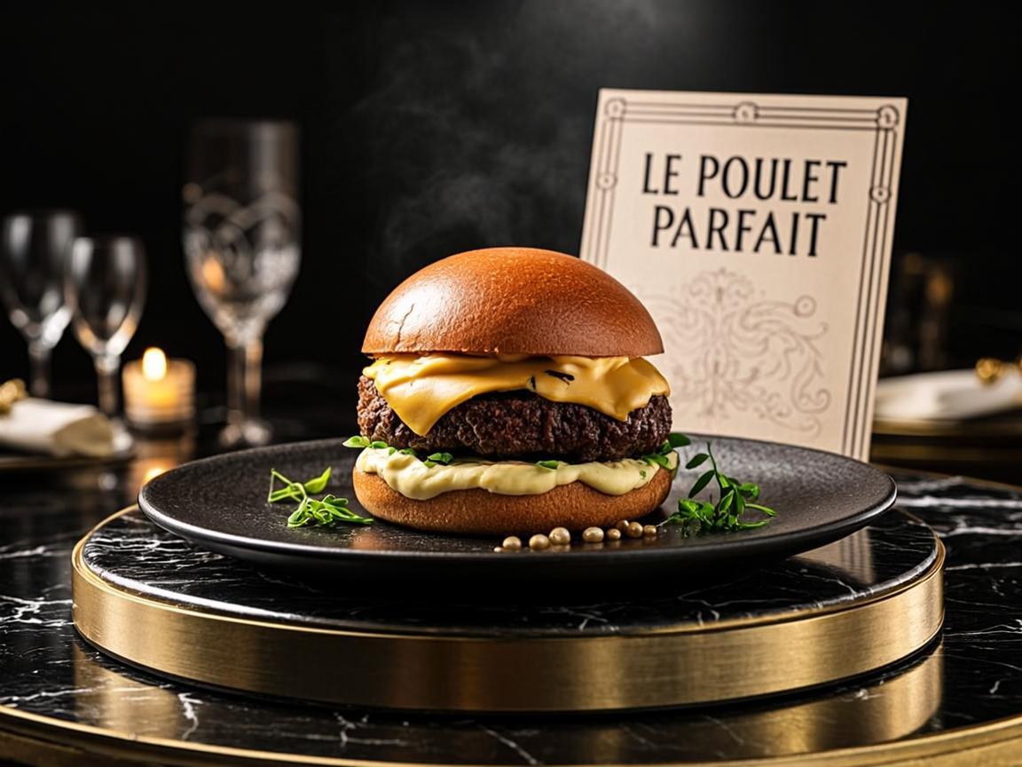Burger supreme cheddar fondant
