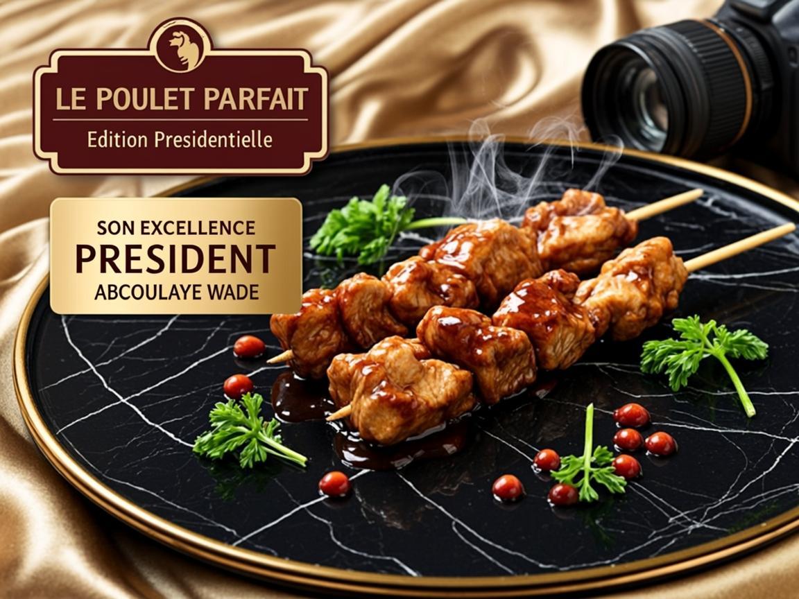 Brochettes presidentielles laquees