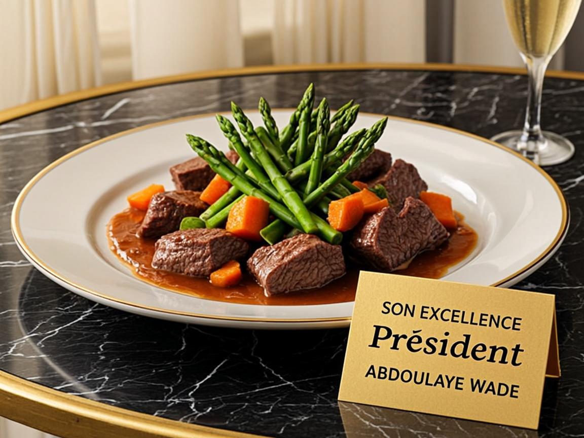 Assiette braise de la presidence